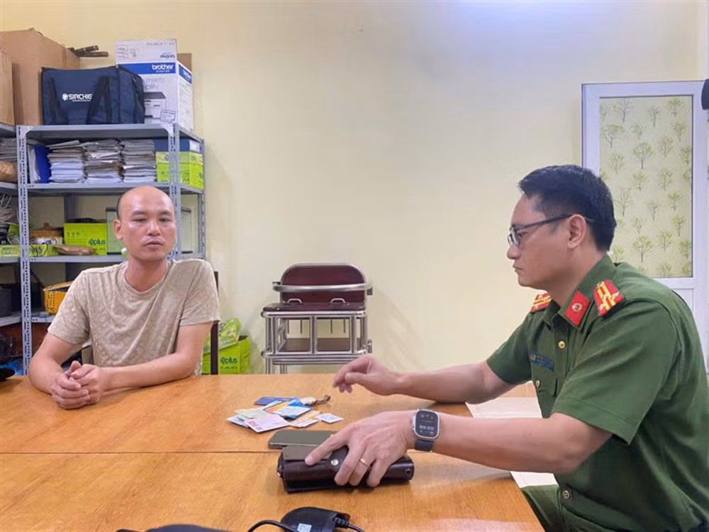 Đối tượng Dương Văn Thạnh tại Cơ quan điều tra. Đối tượng Dương Văn Thạnh tại Cơ quan điều tra.