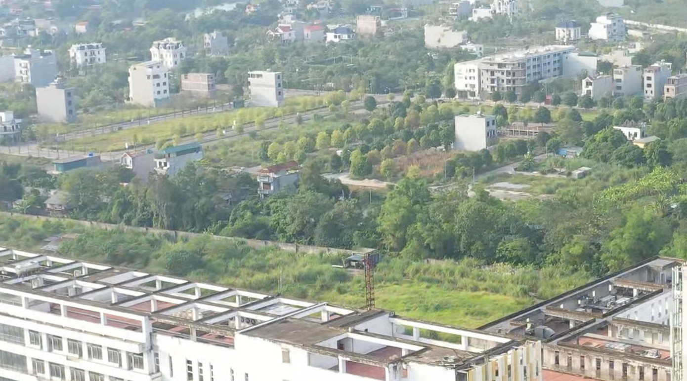 Khu đất được phân lô cho cán bộ, bác sỹ Bệnh viện Bạch Mai. Ảnh: N.L