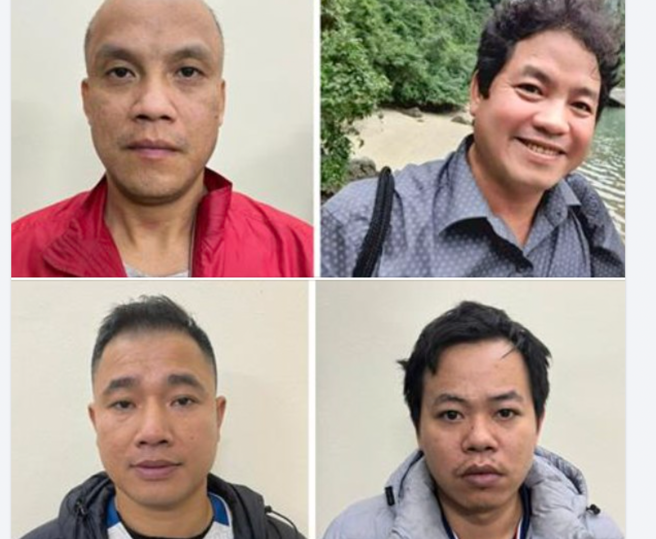 Các đối tượng bị bắt giữ.