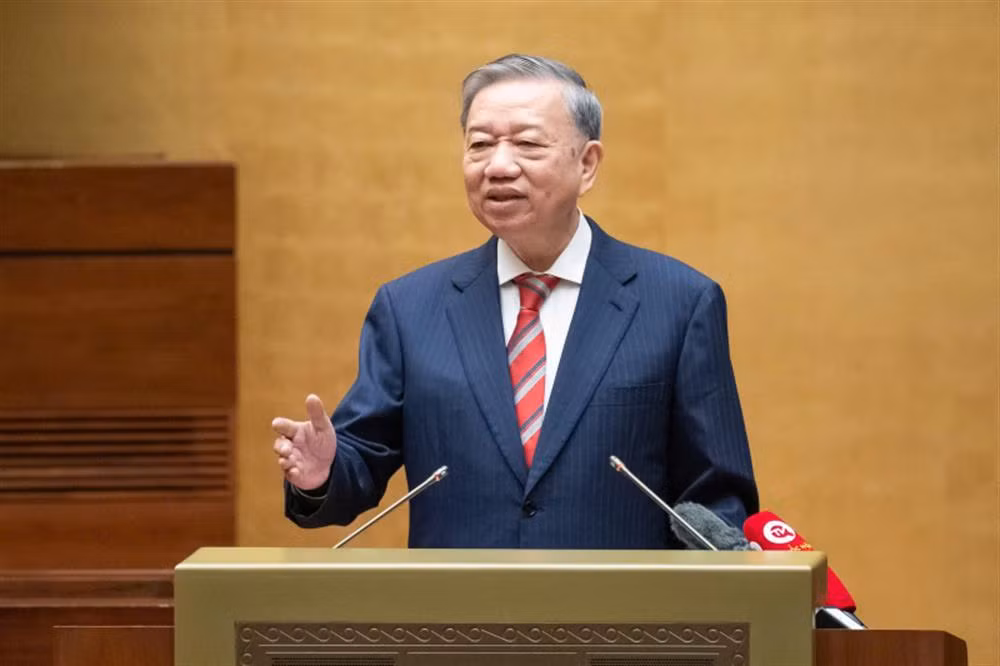 Tổng Bí thư Tô Lâm phát biểu chỉ đạo tại Hội nghị toàn quốc quán triệt, triển khai tổng kết việc thực hiện Nghị quyết số 18-NQ/TW của Ban Chấp hành Trung ương Đảng khóa XII.