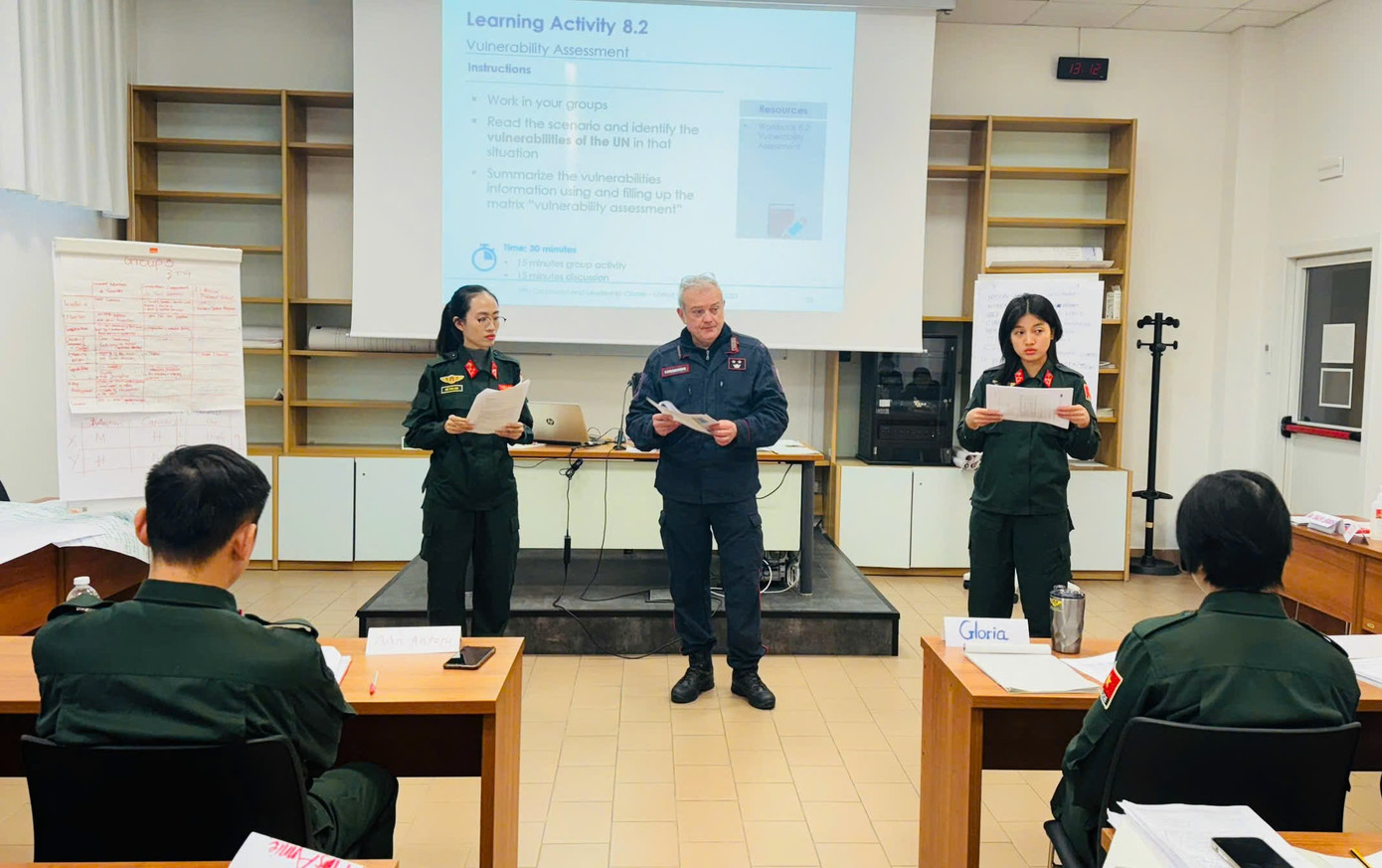 Cảnh sát Việt Nam tham gia tập huấn tại Italia. Cảnh sát Việt Nam tham gia tập huấn tại Italia.