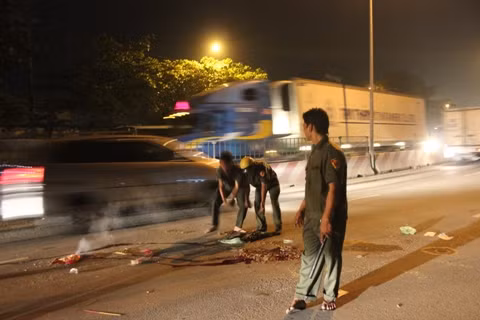 Hiện trường vụ tai nạn