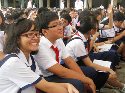 HS Trường chuyên THPT Trần Đại Nghĩa, TPHCM trong chương trình giáo dục kỹ năng sống