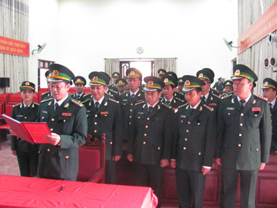 -Cán bộ, chiến sỹ Biên phòng Lạng Sơn quyết tâm giữ vững chủ quyền an ninh biên giới. Ảnh: Duy Chiến