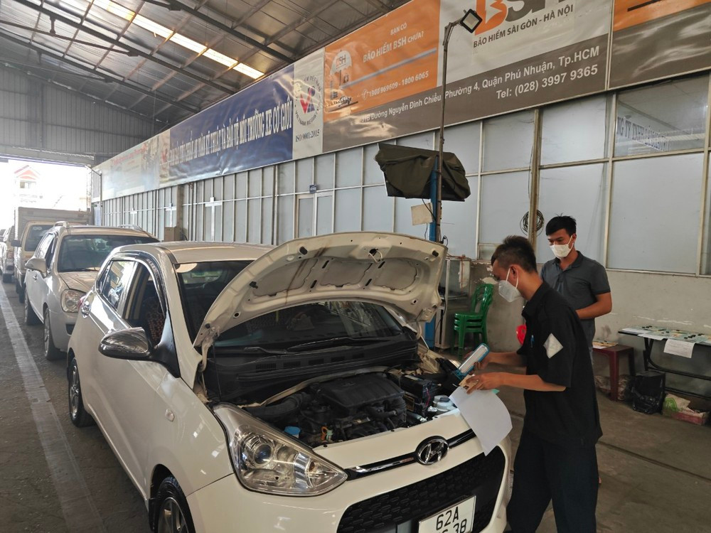 Hoạt động kiểm định xe cơ giới tại TPHCM.
