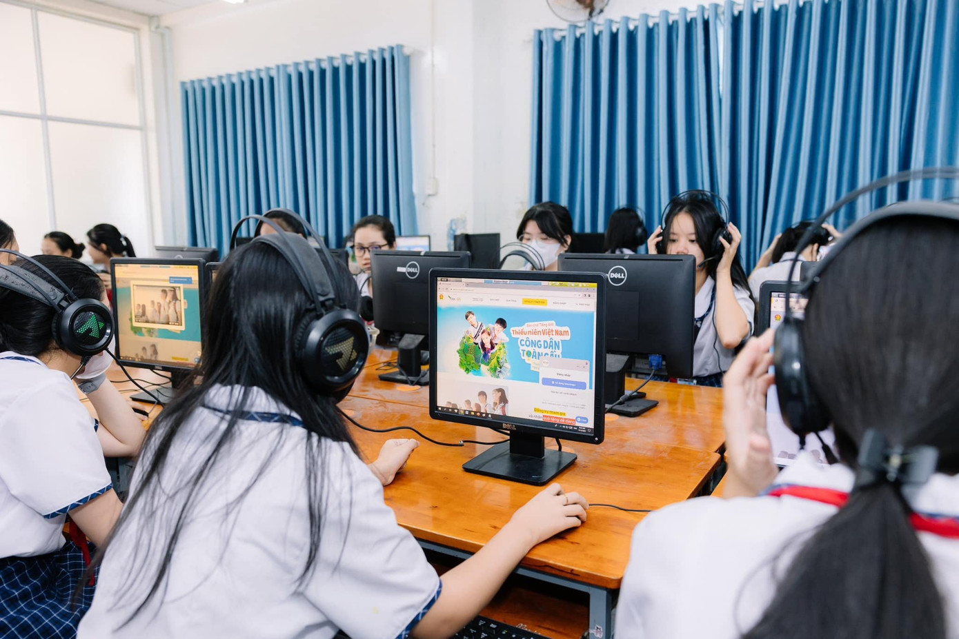 Đội viên, thiếu niên tham gia sân chơi "“Thiếu niên Việt Nam - Công dân toàn cầu”