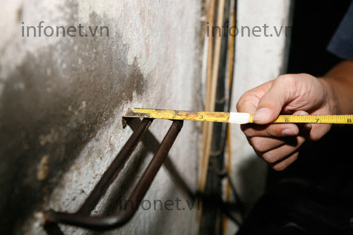 “Bậc thang” nằm trong ngõ nên cũng không được phép làm to quá 6,8 cm x 2,05 cm