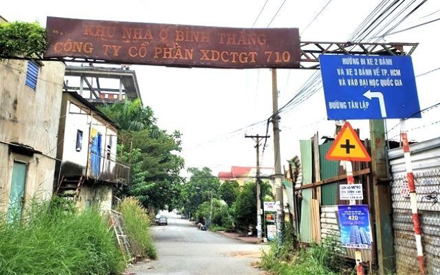 Khu nhà ở cán bộ, công nhân viên Công ty 710