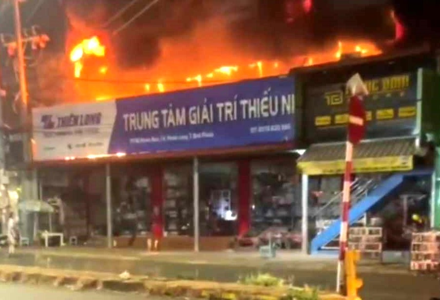 Hiện trường lúc mới xảy ra hỏa hoạn