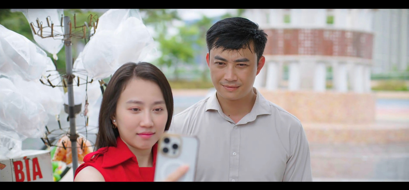 Tạo hình của Huỳnh Hồng Loan trong phim Sao Kim bắn tim sao Hỏa.