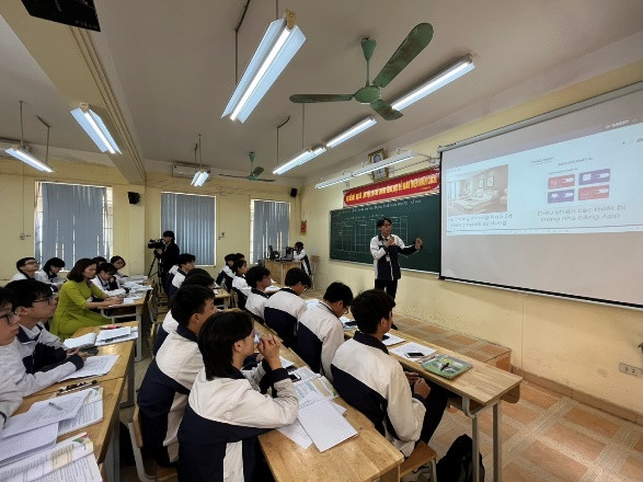 Học sinh trình bày dự án tại tiết dạy mẫu Học sinh trình bày dự án tại tiết dạy mẫu