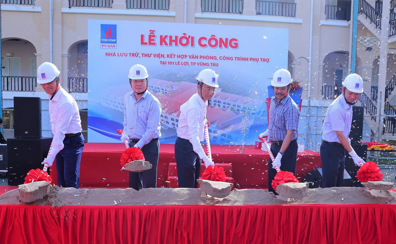 Lễ khởi công Dự án Nhà lưu trữ - Thư viện PV GAS tại 101 Lê Lợi, Vũng Tàu