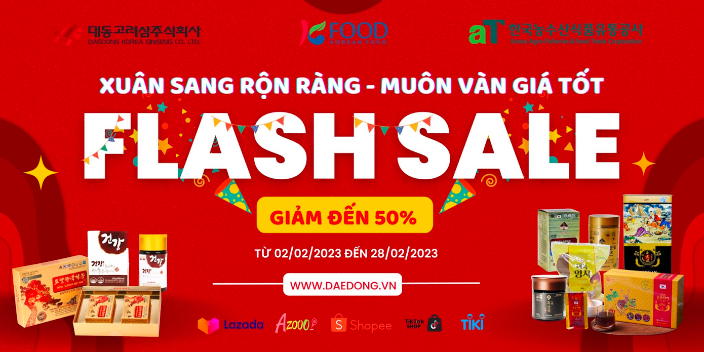 Chương trình Chào xuân Quý Mão 2023 của Daedong Korea Ginseng với nhiều ưu đãi hấp dẫn (Ảnh: Daedong Korea Ginseng)