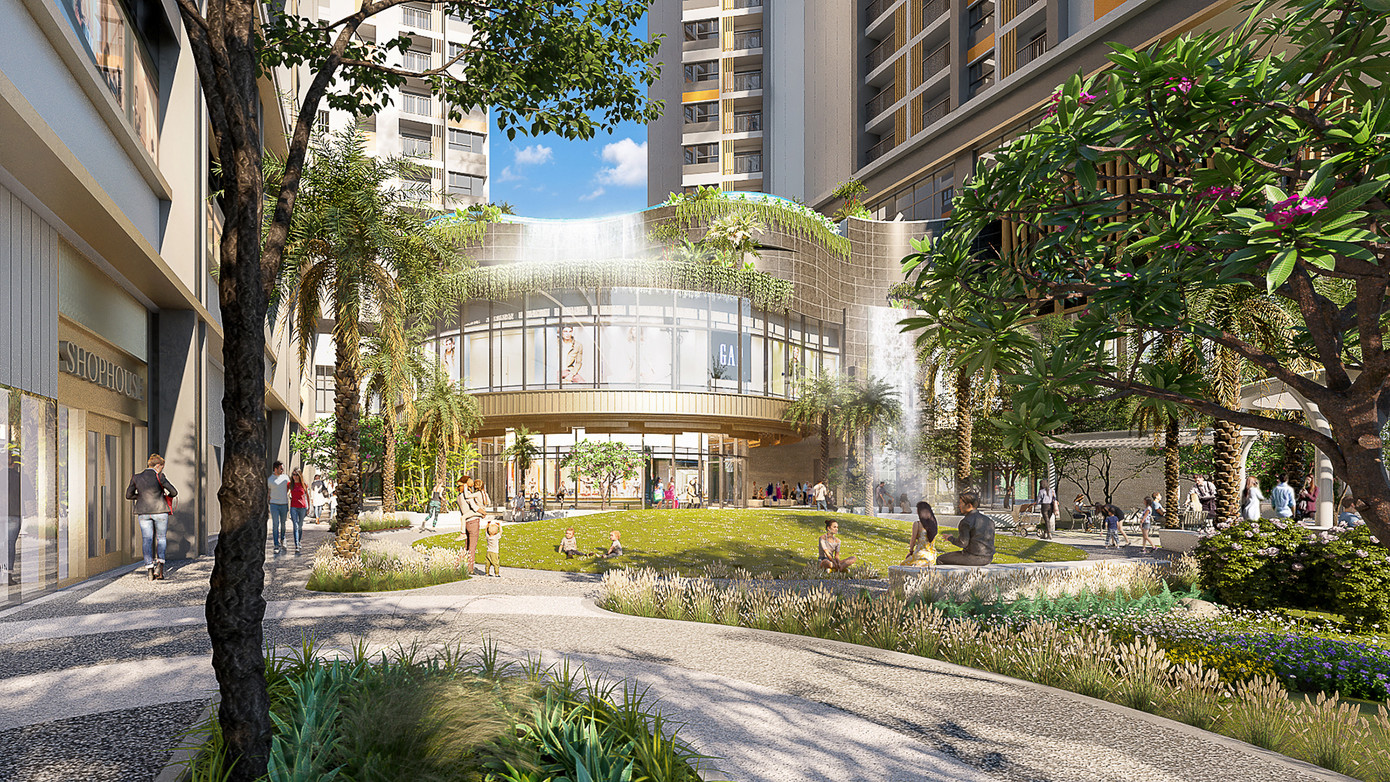 9X An Sương được thiết kế với nhiều mảng xanh, tiện ích đa dạng trong nội khu. Ảnh: Hưng Thịnh Land