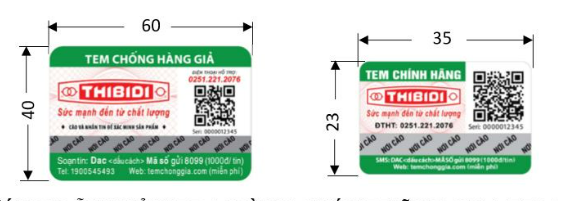 Tem chống hàng giả của THIBIDI Tem chống hàng giả của THIBIDI