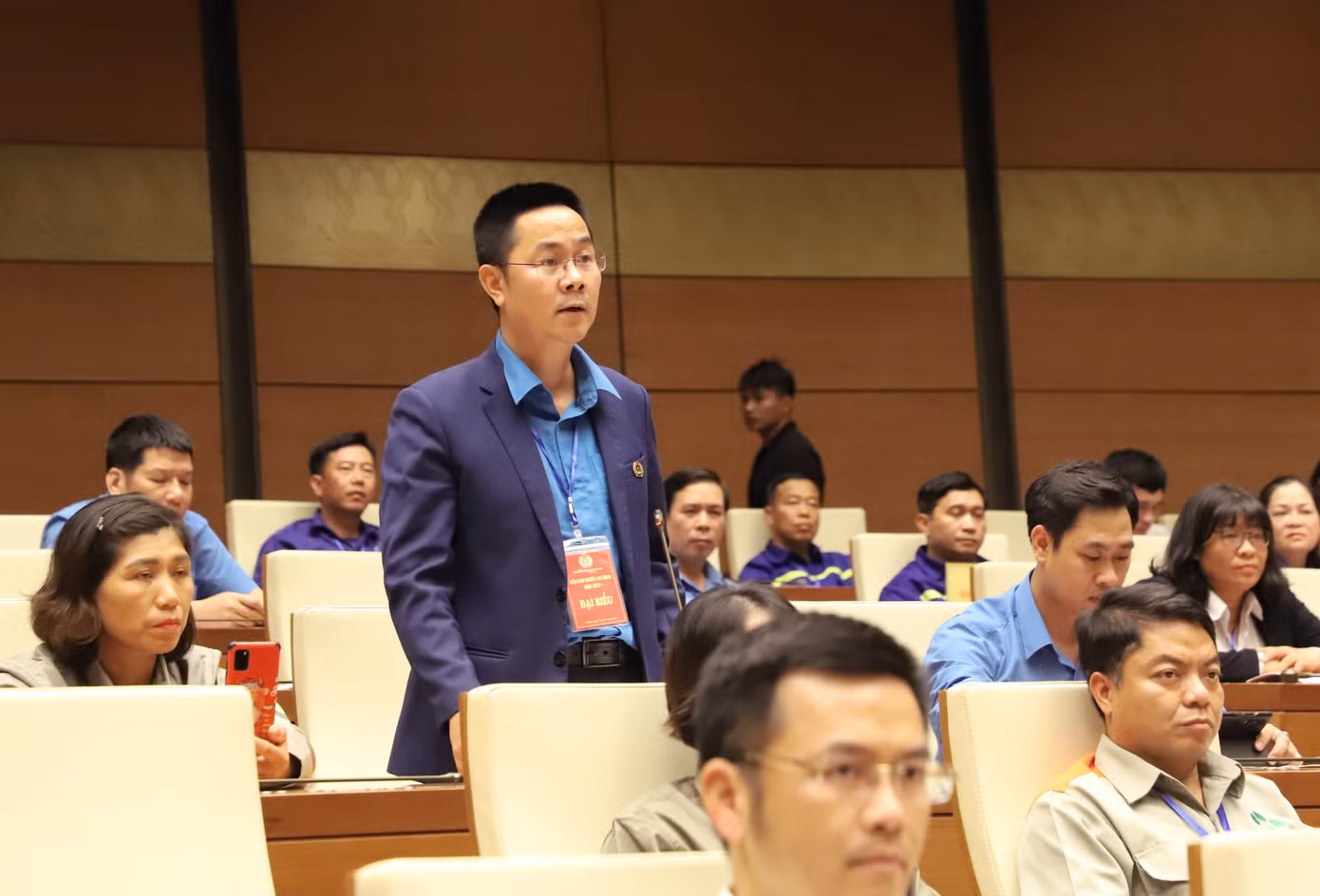 Ông Lại Hoàng Dũng - Chủ tịch Công đoàn Công ty Samsung Electronic.