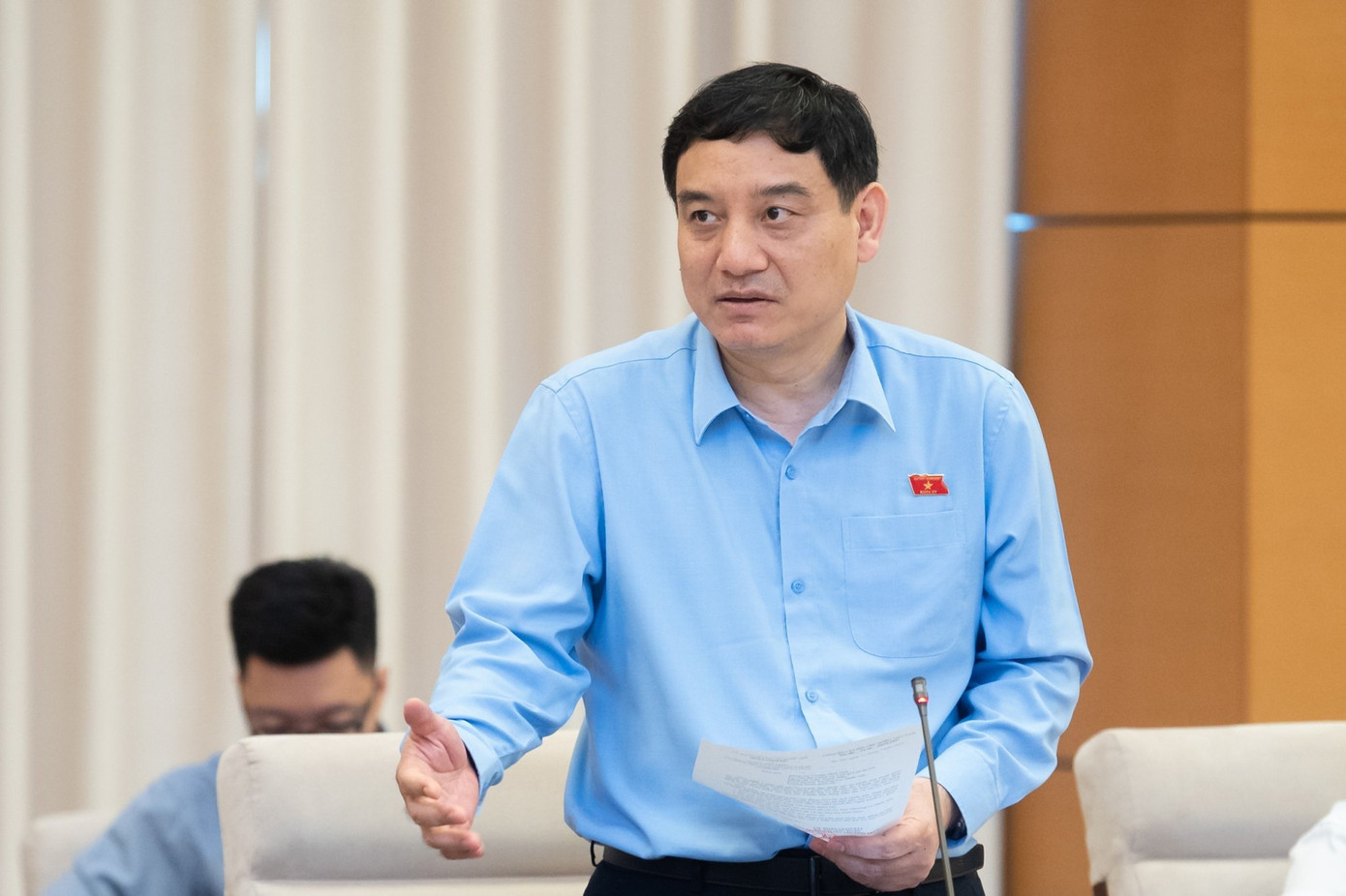 Chủ nhiệm Uỷ ban Văn hoá, Giáo dục Nguyễn Đắc Vinh. Ảnh: QH