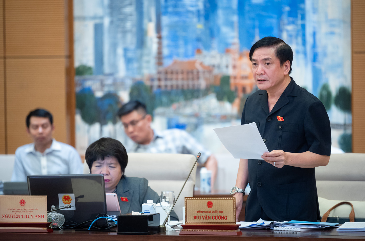 Tổng Thư ký Quốc hội Bùi Văn Cường. Ảnh: QH Tổng Thư ký Quốc hội Bùi Văn Cường. Ảnh: QH