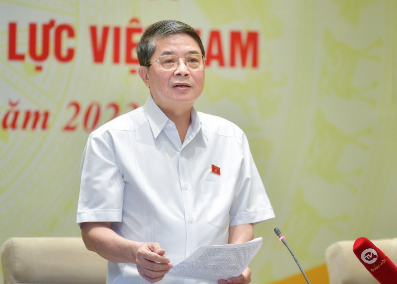 Phó Chủ tịch Quốc hội Nguyễn Đức Hải tại cuộc làm việc với EVN. Ảnh QH