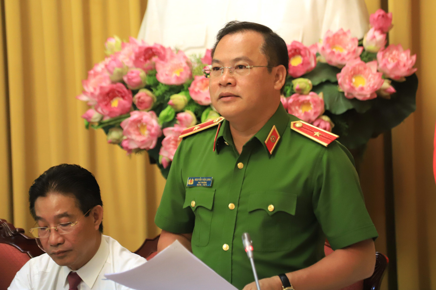 Thiếu tướng Nguyễn Văn Long - Thứ trưởng Công an - thông tin tại buổi họp báo. Ảnh: PV. Thiếu tướng Nguyễn Văn Long - Thứ trưởng Công an - thông tin tại buổi họp báo. Ảnh: PV.