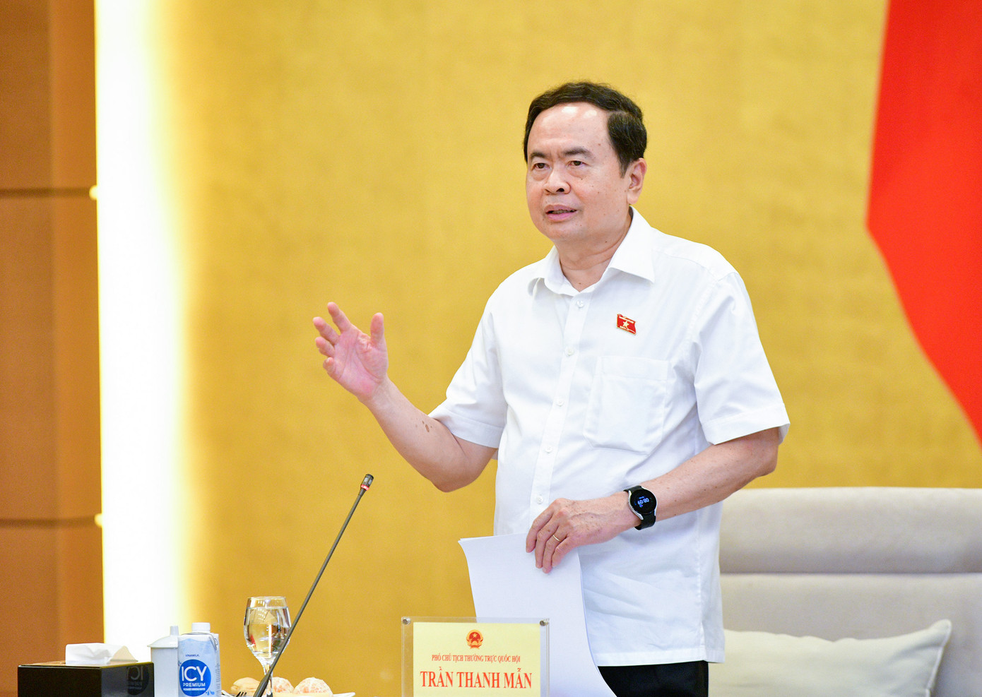 Phó Bí thư Đảng đoàn Quốc hội, Phó Chủ tịch Thường trực Quốc hội Trần Thanh Mẫn. Ảnh QH