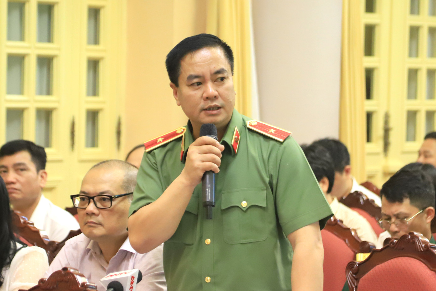 Thiếu tướng Phạm Công Nguyên - Cục trưởng Cục pháp chế và cải cách hành chính - Bộ Công an. Ảnh: PV. Thiếu tướng Phạm Công Nguyên - Cục trưởng Cục pháp chế và cải cách hành chính - Bộ Công an. Ảnh: PV.