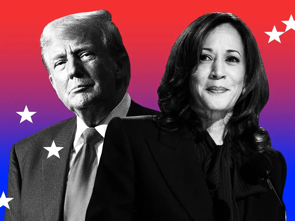 Phó tổng thống Mỹ Kamala Harris và cựu Tổng thống Donald Trump. Ảnh: Getty Images.