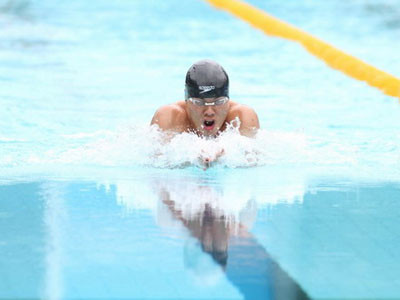 Hữu Việt từng được xem là vận động viên bơi ếch số 1 Đông Nam Á - Ảnh: Khả Hòa . Hữu Việt từng được xem là vận động viên bơi ếch số 1 Đông Nam Á - Ảnh: Khả Hòa