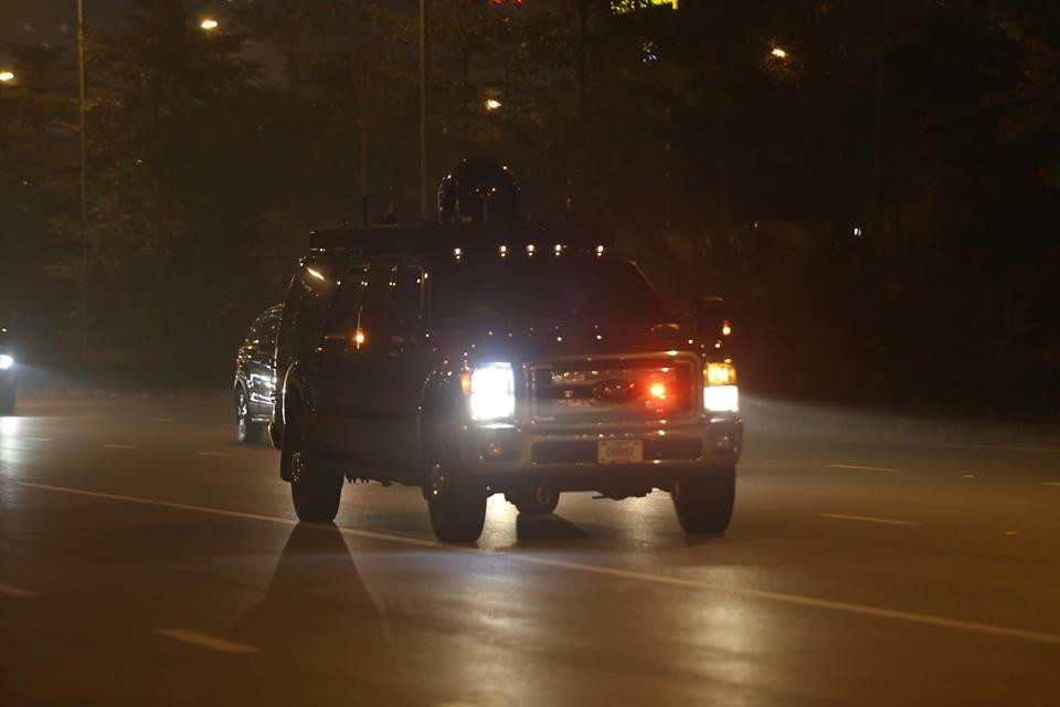 Đoàn xe Tổng thống Mỹ Trump về khách sạn JW Marriott ảnh 5