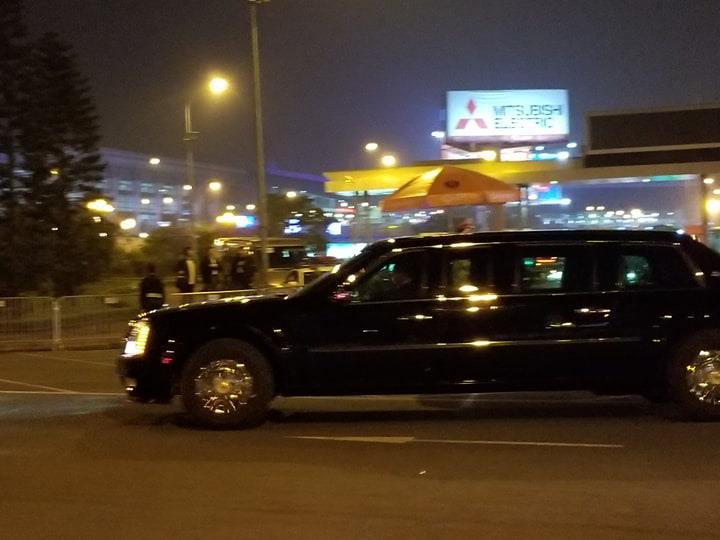 Đoàn xe Tổng thống Mỹ Trump về khách sạn JW Marriott ảnh 35