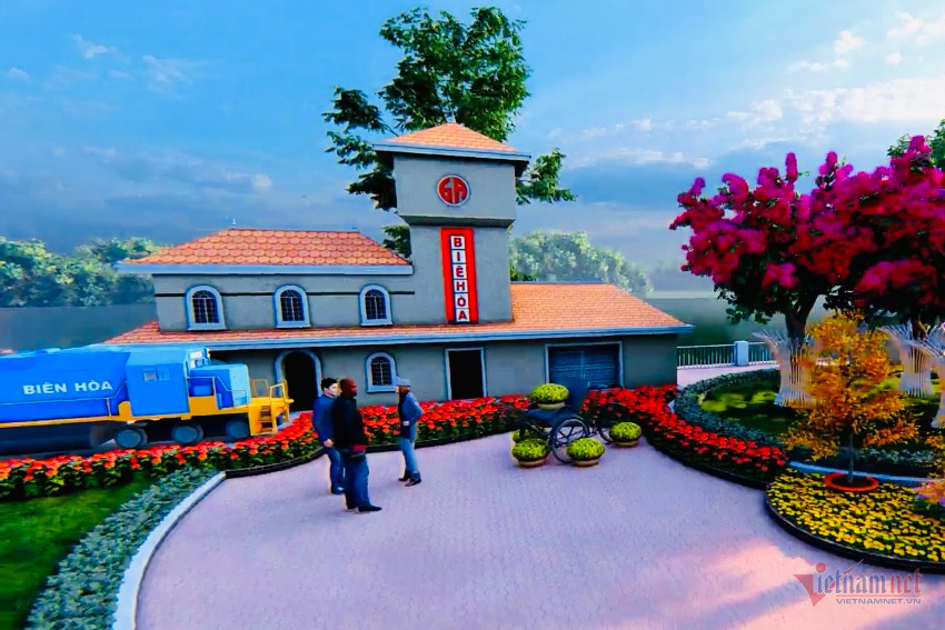 Ngắm phối cảnh đường hoa ven sông đẹp mê ly ở Đồng Nai ảnh 7