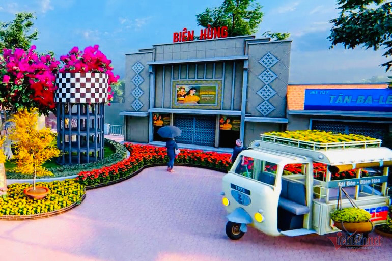 Ngắm phối cảnh đường hoa ven sông đẹp mê ly ở Đồng Nai ảnh 8