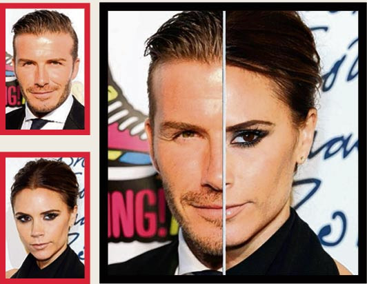 David và Victoria Beckham ... Posh luôn biết cách làm cho Beckham cảm thấy cuộc đời thật thú vị (Spice up Beck's life). Hôn nhân của họ bền vững cho đến bây giờ núp dưới vẻ bề ngoài quá giống nhau