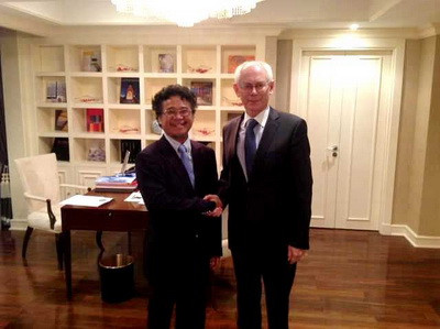 Ông Đặng Thành Tâm tiếp riêng ông Herman Van Rompuy