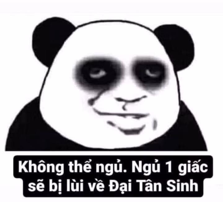 Đôi mắt gấu trúc - "thương hiệu" của người chơi hệ "hít drama" về đêm trở thành meme được ưa chuộng.
