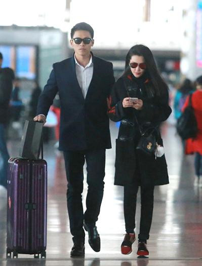 Lý Băng Băng xuất hiện bên bạn trai năm 2017.