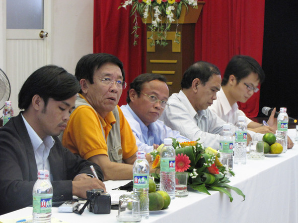 Đoàn nhà báo Campuchia. Ảnh: Trường Phong