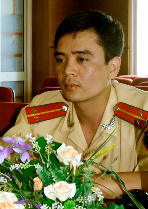 Trung Úy Lê Văn Quyền. Ảnh: Minh Đức . Trung Úy Lê Văn Quyền. Ảnh: Minh Đức