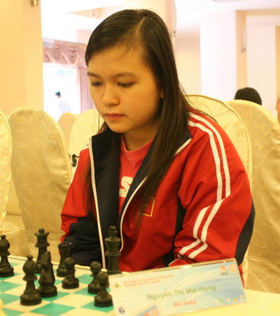 Nguyễn Thị Mai Hưng giành HCV nội dung cờ tiêu chuẩn