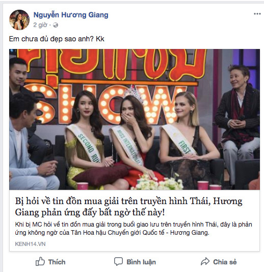 Hương Giang gợi nhớ màn ứng xử của Phi Thanh Vân trên truyền hình Thái ảnh 2