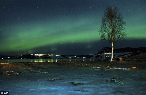 Cực quang ở phía Nam Iceland Cực quang ở gần thành phố Trondheim Nauy Cực quang ở gần thành phố Tromsoe, Bắc Nauy Hình ảnh cực quang ở Alnwick, Northumberland, Vương quốc Anh – nơi cực quang hiếm xuất hiện Vùng đất hoang Pennine tại vùng biên giới giữa County Durham và North Yorkshire Thị trấn Lakselv ở Porsanger Fjord, Nauy Donegal, Ireland