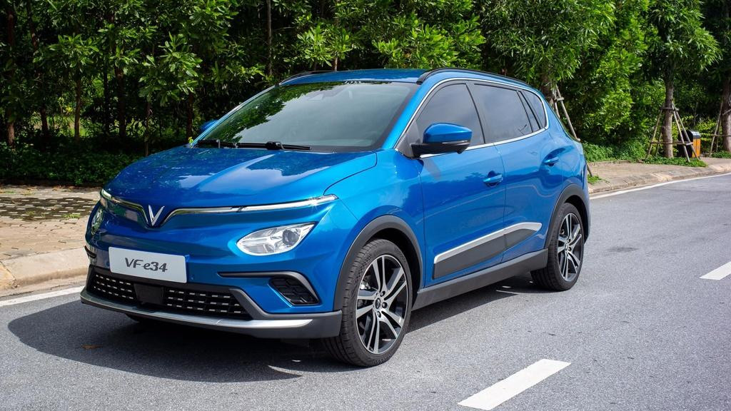 VinFast VF e34 - mẫu ô tô điện đầu tiên của thương hiệu Việt Nam.