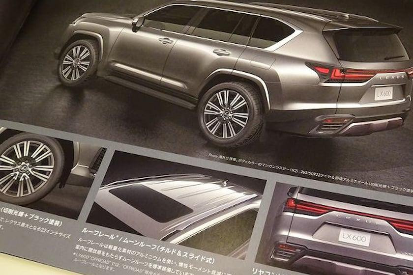 Hình ảnh catalog rò rỉ của Lexus LX600.