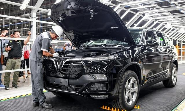 Ô tô VinFast lắp ráp tại nhà máy Hải Phòng.