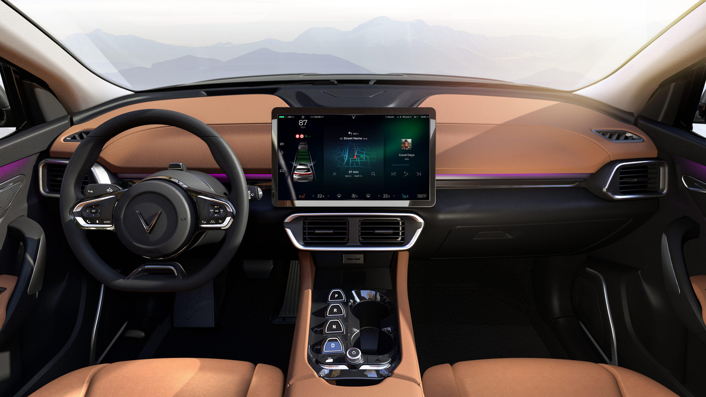 Khoang nội thất của VinFast VF e35.