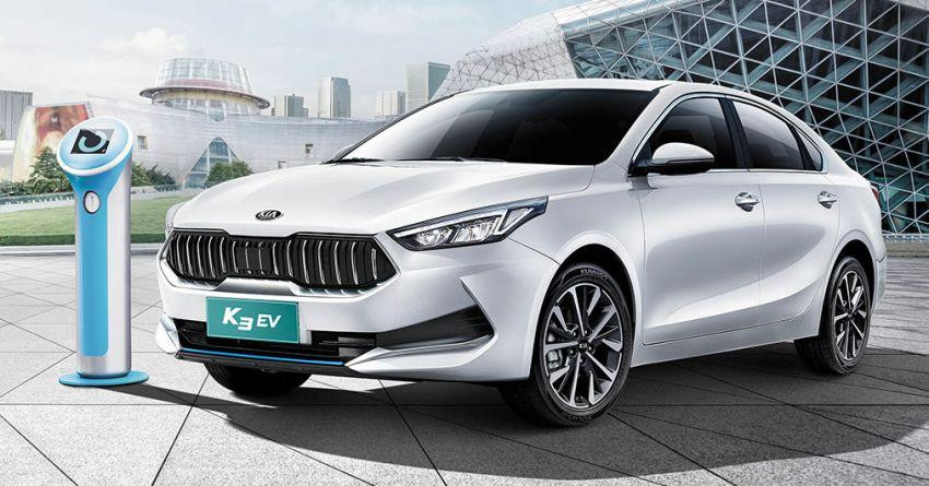 Kia K3 EV sở hữu thiết kế tương tự phiên bản xăng.