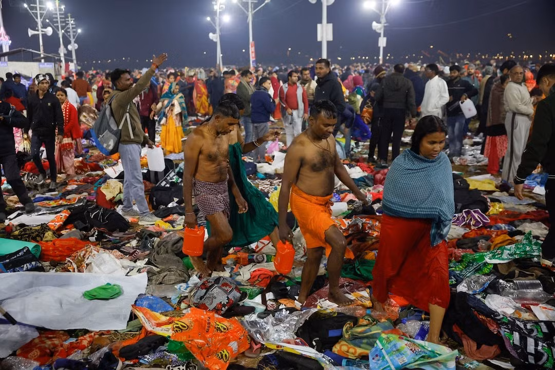 Hình ảnh tan hoang tại hiện trường vụ giẫm đạp. (Ảnh: Reuters)