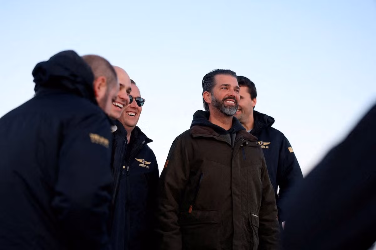 Donald Trump Jr. - con trai ông Trump thăm đảo Greenland hôm 7/1. (Ảnh: Reuters)