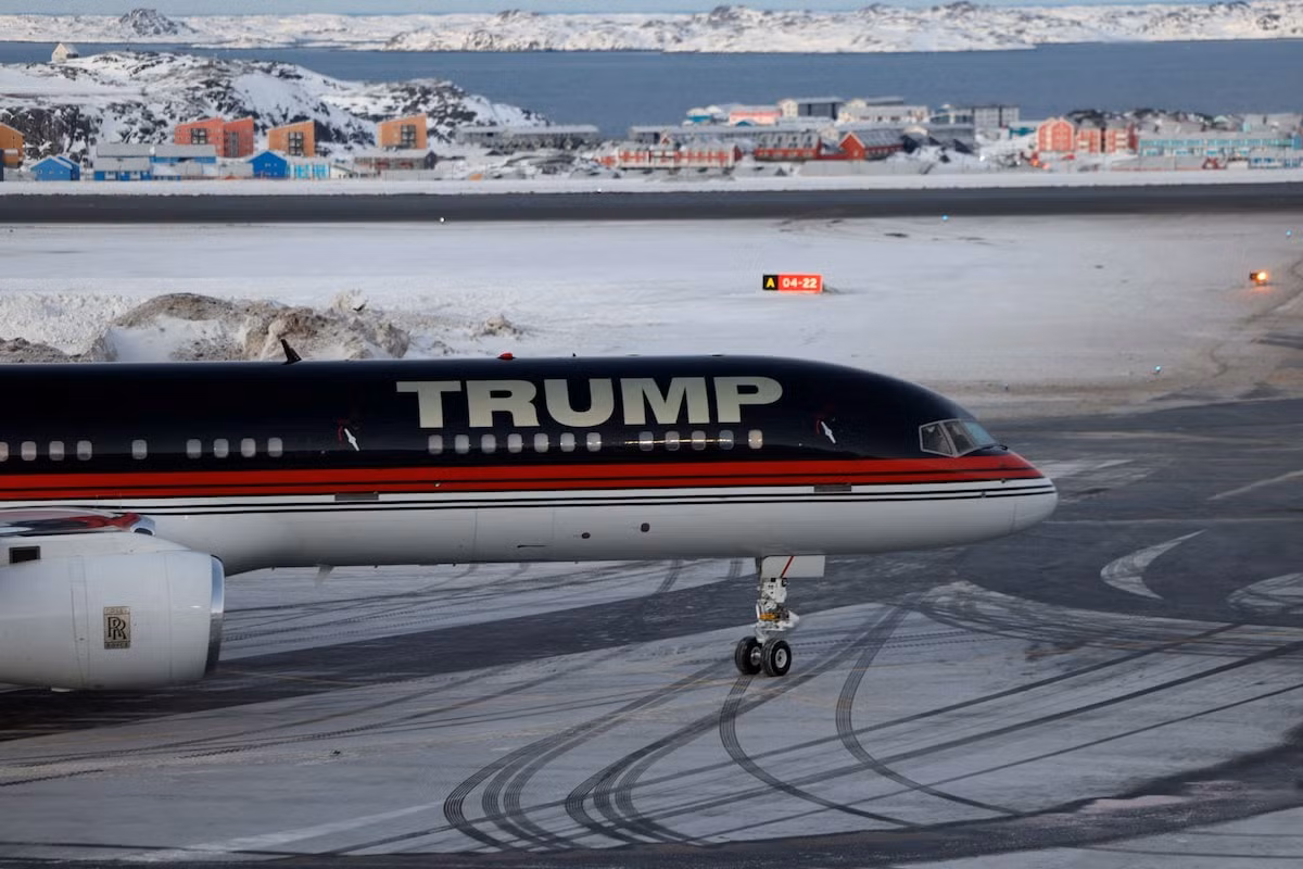 Donald Trump Jr. - con trai ông Trump thăm đảo Greenland hôm 7/1. (Ảnh: Reuters)