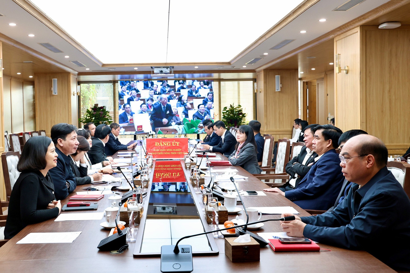 Agribank tổ chức theo dõi Hội nghị qua các điểm cầu trực tuyến trong toàn hệ thống